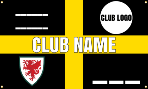 CUSTOM CLUB & COUNTRY FLAG X POST CODE - WALES