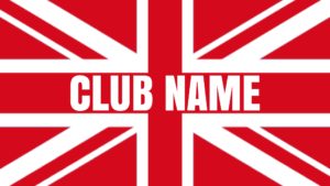CUSTOM COLOUR AND CLUB UNION JACK STICKER